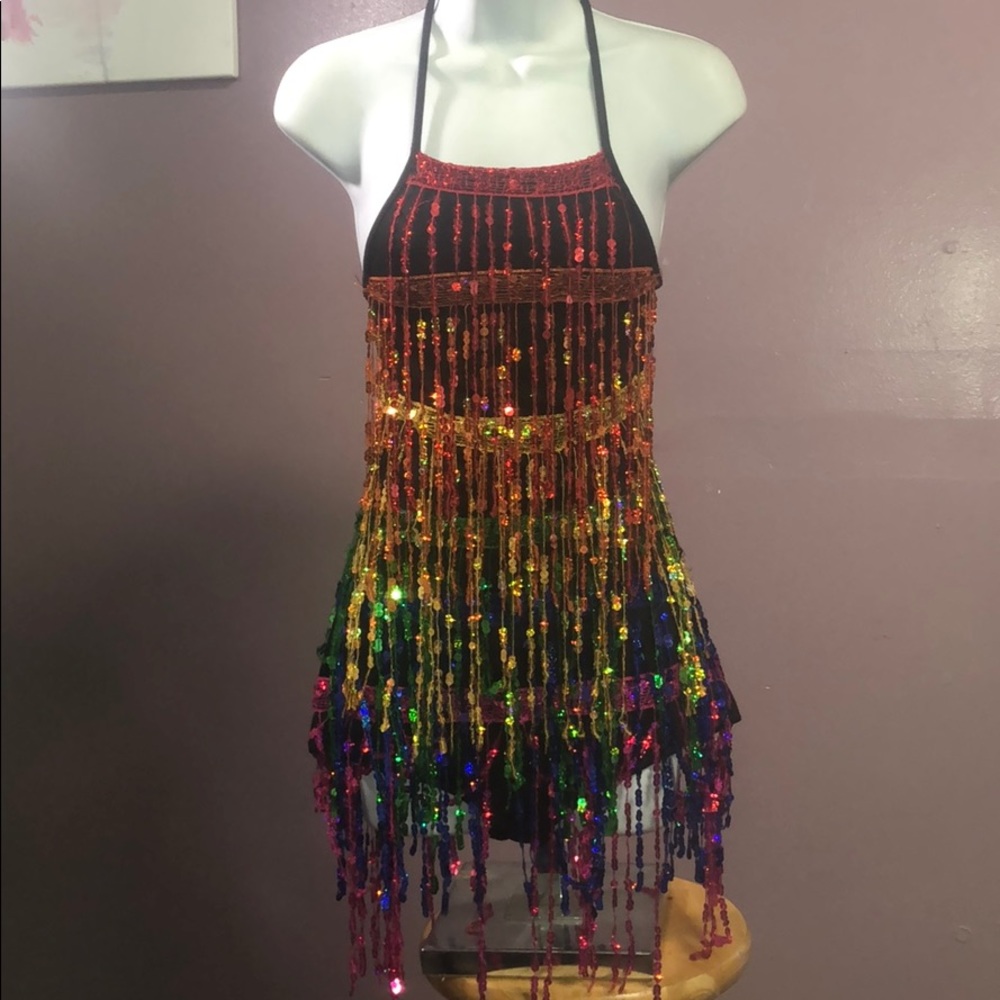 Colorful Sequin Bodysuit